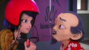 L-R: Marinette Dupain-Cheng, Master Wang Fu