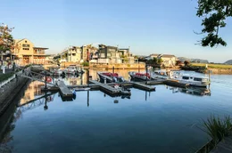 Blick auf Knysna, Hauptort der Garden Route.