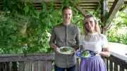 Spitzenkoch Roman Pichler und Moderatorin Sonja Weissensteiner.
