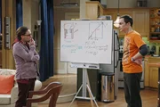 Sheldon (Jim Parsons, r.) und Leonard (Johnny Galecki, l.) stehen vor einer schwierigen Aufgabe, denn sie wollen mathematisch herausfinden, ob man eine Kuh umschubsen kann ...