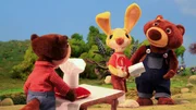 Guetnachtgschichtli Flapper & Fründe Staffel 1 Folge 21 Flapper und seine Freunde veranstalten einen Backwettbewerb. Fredi und Meggie lassen Susi ihren Kuchen backen. Sie gewinnt prompt und kann erst im letzten Moment ihre Lorbeeren selber ernten.