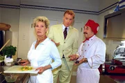 (v.li.): Lotte Ledl (Anna Kofler), Albert Fortell (Felix Hofstätter), Towje Kleiner (Alfred Müller-Dalbert).