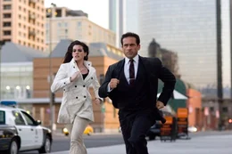Agent 99 (Anne Hathaway), Maxwell Smart (Steve Carell)