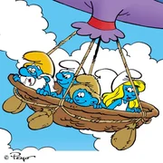 Opa Schlumpf (li.), Naturi (Mi.), Schlumpfine und die anderen Schlümpfe machen sich auf den Weg, um das magische Harz zu beschaffen. Opa Schlumpf (li.), Naturi (Mi.), Schlumpfine und die anderen Schlümpfe machen sich auf den Weg, um das magische Harz zu beschaffen.