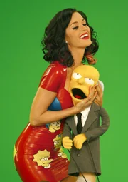 Katy Perry (l.) lässt das Herz von Mr. Burns (r.) höher schlagen ...