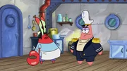 L-R: Mr. Krabs, Captain Scarfish