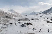 Das Tien-Shan-Gebirge ist die Heimat eines der seltensten, fast mythischen Raubtiere – des Schneeleoparden. Das Tien-Shan-Gebirge ist die Heimat eines der seltensten, fast mythischen Raubtiere – des Schneeleoparden.