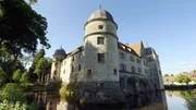 Das Wasserschloss der Marktgemeinde Mitwitz im Landkreis Kronach.