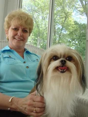 Jane Theriault with Miki.