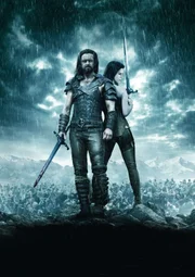 Underworld: Aufstand der Lykaner - Artwork - mit Michael Sheen, l. und Rhona Mitra, r.