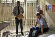 L-R: Derek Morgan (Shemar Moore) und Derek Morgan Don Sanderson (Kyle Secor)