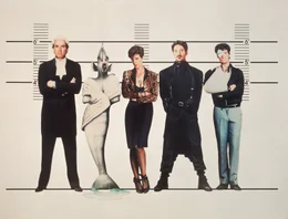 John Clees, Jamie Lee Curtis, Kevin Kline, Michael Palin.