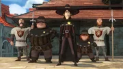 Prinz John hat die drei Diebe zu neuen Sheriffs ernannt.