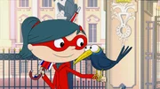 Der Vogel Watson kann alle Stimmen imitieren -- ein perfekter Komplize für Mirette. Der Vogel Watson kann alle Stimmen imitieren -- ein perfekter Komplize für Mirette.