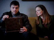 Robin Ellacott (Holliday Grainger), Cormoran Strike (Tom Burke)