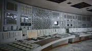Kontrollraum im Atomkraftwerk Tschernobyl.