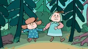 Klein Lena und Klein Ivan gehen in den Wald. Klein Lena und Klein Ivan gehen in den Wald.