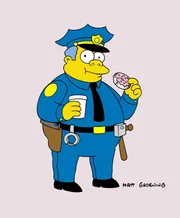 (13. Staffel) - Auch Chief Wiggum, Polizeichef in Springfield, ist ein Donut-Fan.