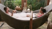 Joe and Chantel in a beer bath together