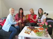 V.l.: Kandidatin Michelle, Ella, Maria und Britta. V.l.: Kandidatin Michelle, Ella, Maria und Britta.