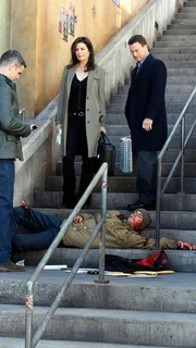 (v.l.): Det. Don Flack (Eddie Cahill), Det. Jo Danhill (Sela Ward) und Mac Taylor (Gary Sinise) (v.l.): Det. Don Flack (Eddie Cahill), Det. Jo Danhill (Sela Ward) und Mac Taylor (Gary Sinise)