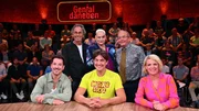 Foto vorne, v.l.nr.: Nico Stank, Matze Knopf, Mirja Boes hinten: Hugo Egon Balder, Hella von Sinnen und Wigald Boning