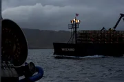 F/V Wizard leaving the harbor.