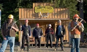 l-r: Harness, Greg, Todd, Jack, Dorsey og Thurber i Gullfeber. l-r: Harness, Greg, Todd, Jack, Dorsey og Thurber i Gullfeber.