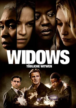 Widows - T&ouml;dliche Witwen - Artwork - (oben v.l.n.r.) Belle (Cynthia Erivo); Linda (Michelle Rodriguez); Veronica Rawlings (Viola Davis); Alice (Elizabeth Debicki); (unten v.l.n.r.) Jack Mulligan (Colin Farrell); Harry Rawlings (Liam Neeson); Jatemme (Daniel Kaluuya)