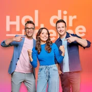&bdquo;Hol Dir Deine Show&ldquo; ist das Unterhaltungsformat des MDR; Peter Imhof, Julia Kr&uuml;ger und Felix Seibert-Daiker (v.l.).