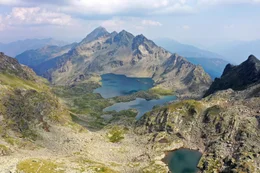Der Wangenitzsee und der dar&uuml;ber gelegene Kreuzsee in der Schobergruppe.