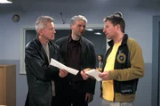 Von links: Kriminalhauptkommissar Ivo Batic (Miroslav Nemec), Kriminalhauptkommissar Franz Leitmayr (Udo Wachtveitl) und ihr unverzichtbarer Kollege, Oberkommissar Carlo Menzinger (Michael Fitz).