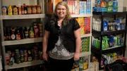Desirae with stockpile.