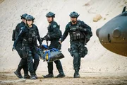 (v.l.i): Alex Russell (Jim Street), Norma Kuhling (Nora Fowler), David Lim (Victor Tan), Shemar Moore (Daniel ‚Hondo‘ Harrelson). (v.l.i): Alex Russell (Jim Street), Norma Kuhling (Nora Fowler), David Lim (Victor Tan), Shemar Moore (Daniel ‚Hondo‘ Harrelson).