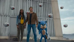 (v.l.n.r.) Maddie Wachowski (Tika Sumpter); Tom Wachowski (James Marsden); Sonic