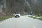 Der Bus mit den Landfrauen auf großer Fahrt.