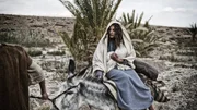EPG-Bild; Scene 06/44 - Exterior Bethelem Road; Joseph (JOE COEN) and Mary (LEILA MIMMACK) on their long travels.