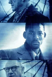 Gene Hackman als Ex-Agent Edward "Brill" Lyle (oben und unten) und Will Smith als Anwalt Robert Clayton Dean im Film "Stattsfeind Nr. 1".