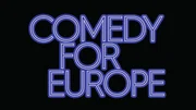 Das Logo von "Comedy for Europe" ist zu sehen.