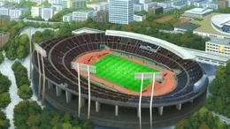 Der T&auml;ter plant, die riesige Anzeigetafel &uuml;ber der vollen Zuschauertrib&uuml;ne im Fu&szlig;ballstadion in die Luft zu jagen. Kann Conan die Katastrophe noch rechtzeitig verhindern?