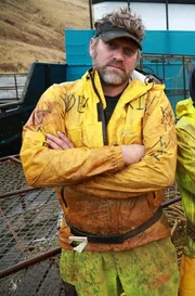 Crew of the Cornelia Marie left to Right Travis Lofland, Jake Jolibois, Scotty Hillstrand, Jason Shaw, Tim Pennington.