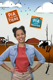 Pia (Pia Amofa-Antwi) ist die neue Reporterin in der Format-Familie "Anna/Pia und die wilden Tiere".