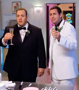 Kevin James (Larry Valentine), Adam Sandler (Chuck Levine).