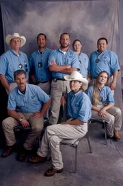 Clockwise, from front: Houston SPCA agents Deborah Turner, Jim Boller, Charles Jantzen, Scott Wernick, Max Mixson, Sheila Kennedy, Ernie Angerstein, Barbra Christenson. Clockwise, from front: Houston SPCA agents Deborah Turner, Jim Boller, Charles Jantzen, Scott Wernick, Max Mixson, Sheila Kennedy, Ernie Angerstein, Barbra Christenson.