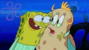 L-R: SpongeBob, Mrs. Puff