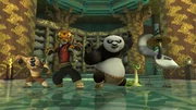 Kung Fu Panda mit Fell und Fu