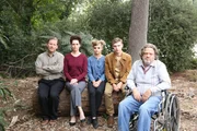 Family photo Fred, Ebba, Lucille, Alton, and Arthur (Andrew Nielson, Varda Appleton, Madison Peterson, John Berchtold, and Andrew Schlesinger).
