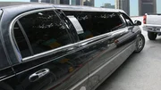 Black limousine