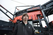 Parker Schnabel standing by the New Wash Plant.