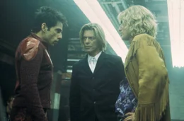 Schon bald stehen die beiden Supermodels Hansel (Owen Wilson, r.) und Zoolander (Ben Stiller, l.) vor einem neuen Ph&auml;nomen: David Bowie (M.) ...